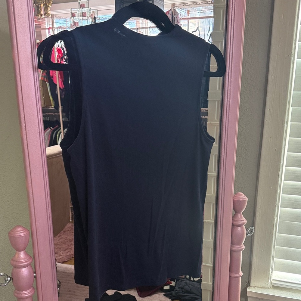 Everlane Classic Navy Ribbed Tank Top